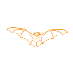 Animals Bats Hoary Bat Stencil Svg Design File, Free Vectors File